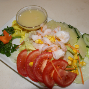 Salade scampis